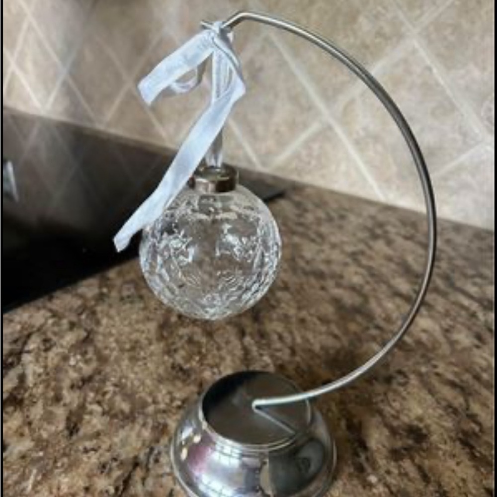 Limited Edition Waterford Crystal etched heart y2k ornament